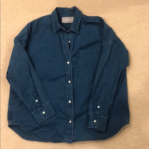 everlane denim shirt